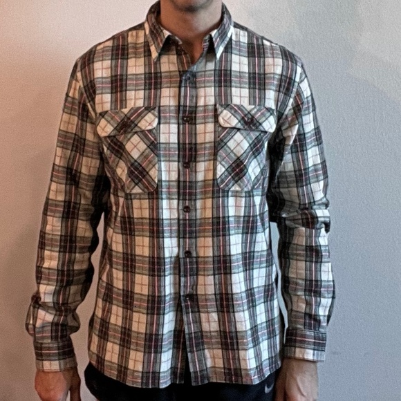 RRL Ralph Lauren Double R Western Plaid Button Down LongSleeve Shirt LS - Picture 1 of 5